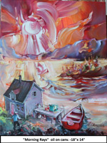 Morning Rays, Oil on Canvas